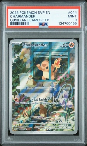 2023 POKEMON SVP EN-SV BLACK STAR PROMO #044 CHARMANDER PSA 9