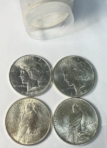 1922-P -AU- U.S. Peace Silver Dollar. A Very Nice Coin - Lot of 20