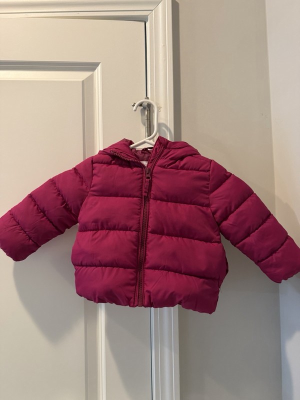 The Children’s Place Toddler Girls Puffer Jacket Purple Rose 12-18 Months