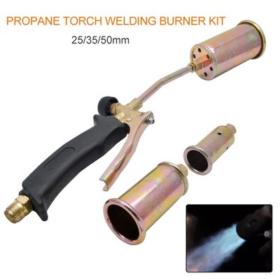 Long Arm Propane Butane Gas Torch Weed Burner Hose Regulator Roofers Plumber Kit