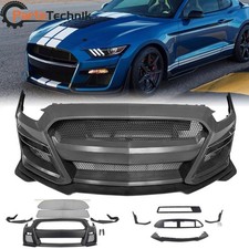 Fits 2015-2017 Ford Mustang Gt500 Style Front Bumper Kit Conversion Replacement Fits 2015-2017 Ford Mustang Gt500 Style Front Bumper Kit Conversion Replacement
