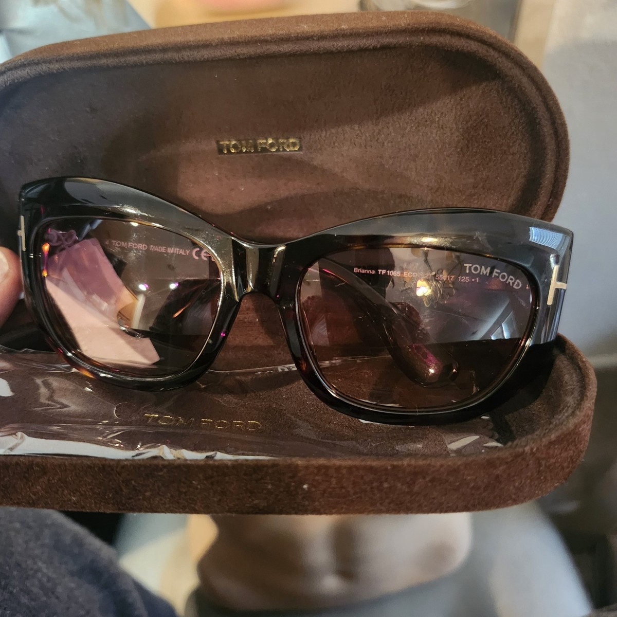 Tom Ford TF 1065 52F Brianna 55mm Havana/Brown Gradient New Women\'s Sunglasses. Tom Ford Brianna TF1065 52T Sunglasses - Pretavoir main image 3