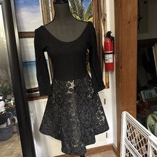 Alice + Olivia By Stacey Bendet Black/Nude  Dress Size 10 MSRP $398