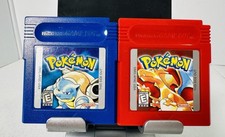 Set Of 2 Pokémon Blue Version & Red Version for Nintendo Game Boy