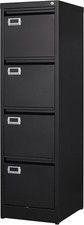 4 Drawer File Cabinet W/ Lock Metal Vertical File Cabinet Office Home Vertical