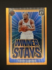 2024-25 Optic Kawhi Leonard Winner Stays Orange Holo SSP 21/39