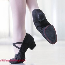 Women Dance Shoes Ballet Jazz Salsa Shoes Soft Sole Low Heels Dancing Slippers