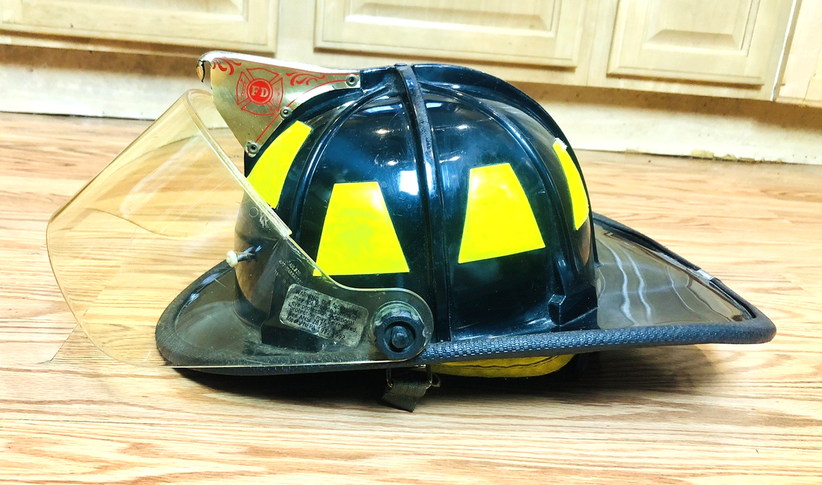 Vtg Cairns & Bros Fire Fighter Helmet NY East Fishkill FD Face