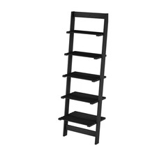 Lavish Home 5-Tier Ladder Bookshelf for Living Room, Bedroom, and Entryway