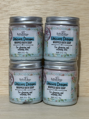 4-Bella & Bear Unicorn Dreams - Whipped Bath Soap For Cleansing & Softening Skin