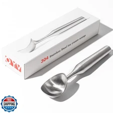 OYV Stainless Steel Ice Cream Scoop, Ergonomically Designed Handle for Comfor