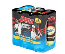 Penn Championship Extra-Duty Tennis Ball Pack 6 Cans, 18 Balls
