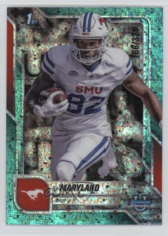 2025 Bowman U Chrome Aqua Mini-Diamond Refractor 166/325 RJ Maryland #153 rw9