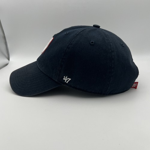 Washington Nationals '47 Clean Up Strapback Hat Blue MLB - Picture 2 of 7