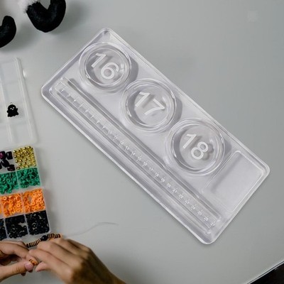 Auffädelbrett für Schmuckherstellung Acryl Zum Selbermachen Produktion Aufreihen Organizer