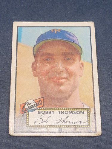 Bobby Thomson #313 1952 Topps card