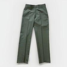 VTG 90s DSCP Men?s Military Army Green 489 Serge Trousers Pants PolyWool Size 34