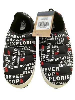 The North Face Mens Black and White Slippers Camping Mule Slippers for Men & Women | The North Face main image 2