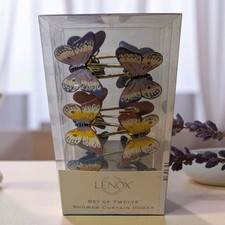 Lenox Butterfly Meadow Shower Curtain Hooks S...