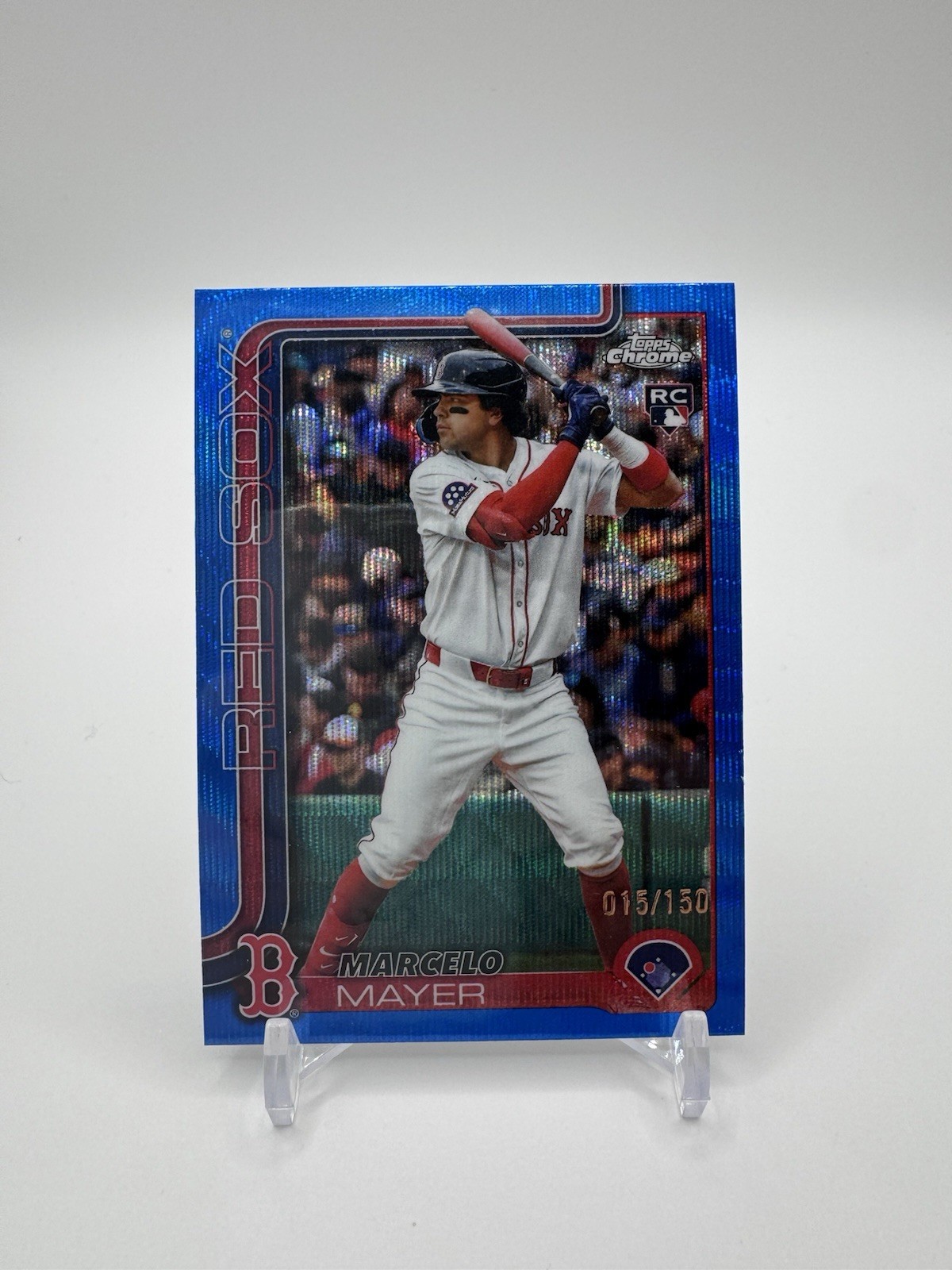 2025 Topps Chrome Update Marcelo Mayer RC Blue Refractor Rookie /150 #USC9