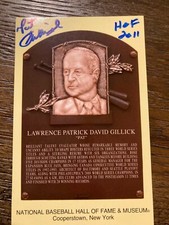Pat Gillick Blue Jays signed autographed baseball card HOF plaque postcard