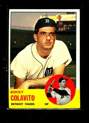 1963 TOPPS #240 ROCKY COLAVITO TIGERS EX+ E08638