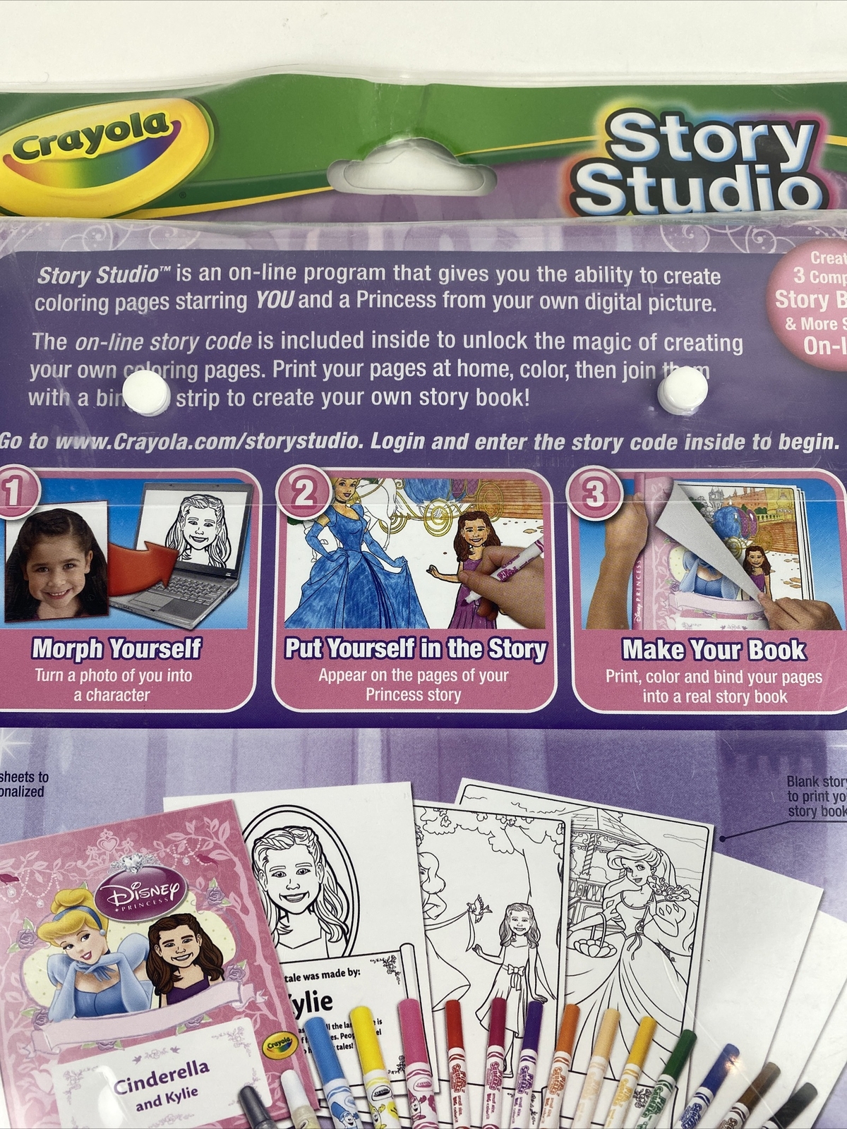 Crayola Story Book Disney Princess Create A Fairytale BOOK Starring You ...