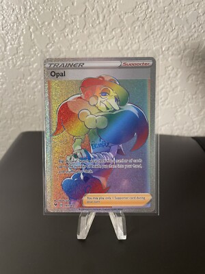 rainbow opal pokemon card price Pokemon TCG: Vivid Voltage Trainer Opal Full Art 197/185 *RAINBOW RARE*