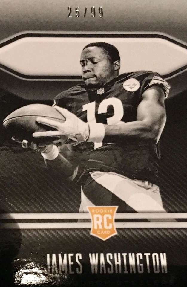 2018 James Washington Playbook RC Auto JSY LETTER “W” #25/99 Booklet RPA BOOK 🔥 - Image 4 of 4