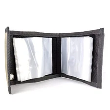  10 Pockets Fishing Tackle Binder Fly Fishing Leader Tippet Line Wallet grey