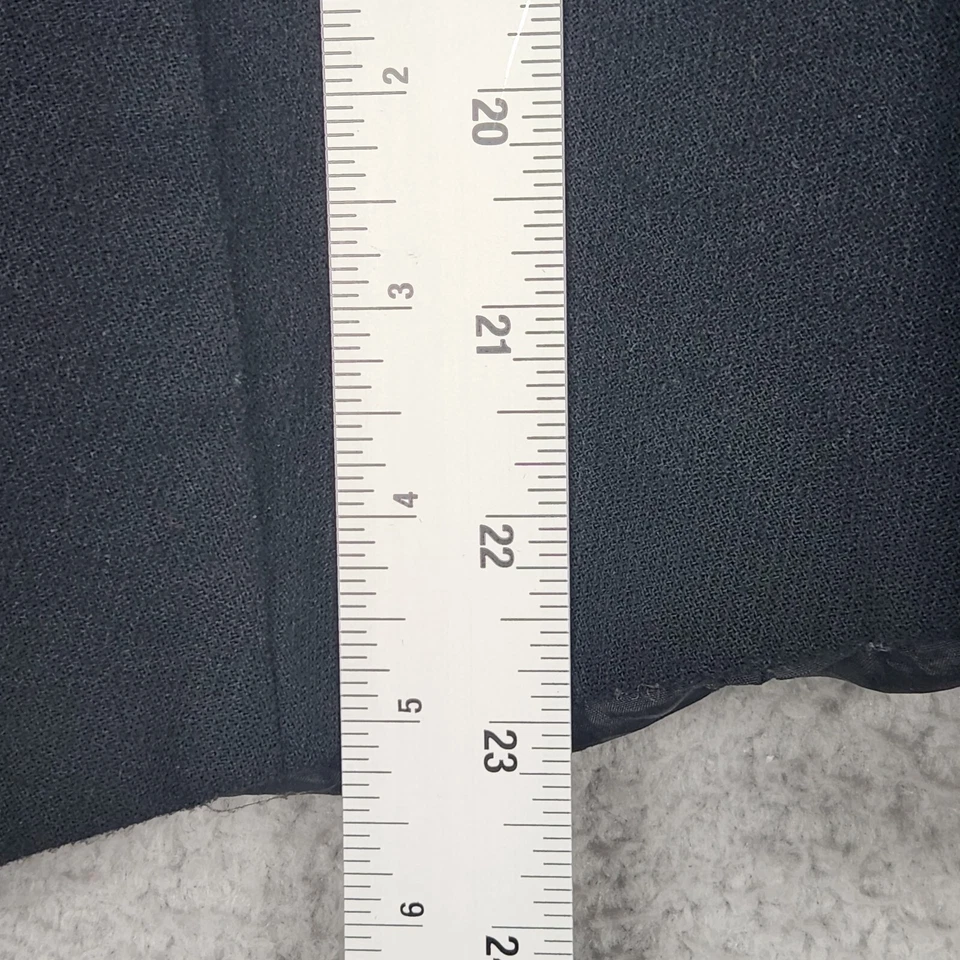 Blazer HENRI BENDEL Mujer Talla 8 Negro 100% Lana Virgen Forrado Hecho en Italia Foto 4 de 4