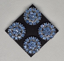 Light Blue Crystal Magnetic Pins . Pageants, Western, Saddle Seat Huntseat pins