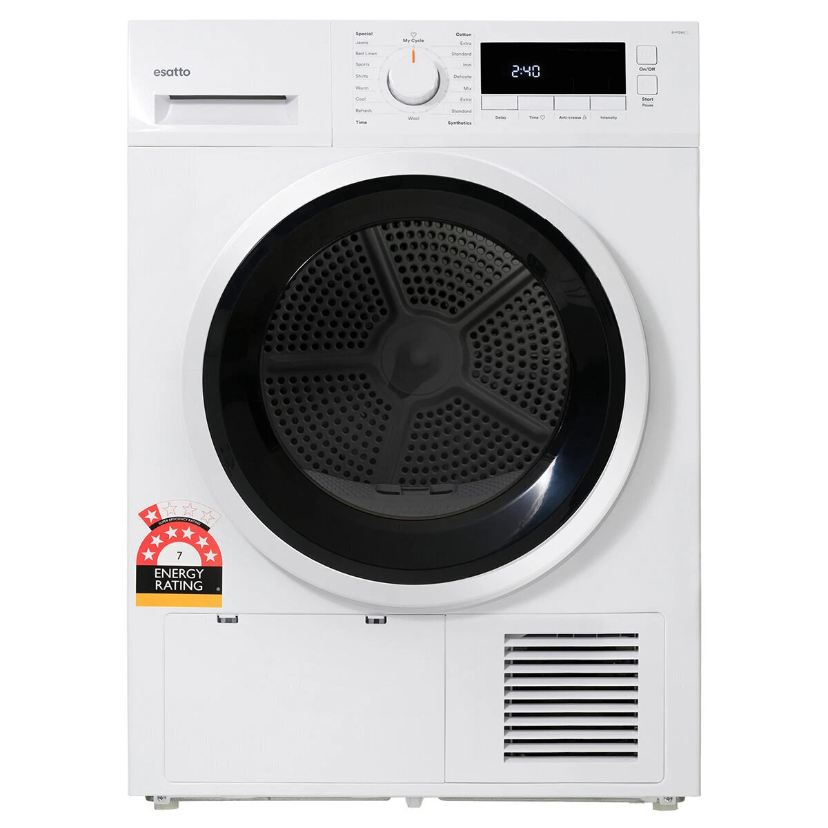 esatto 7kg heat pump dryer