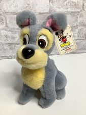 Vintage Disneyland Tramp Plush Lady and The Tramp 9" Dog Stuffed Animal Rare Tag
