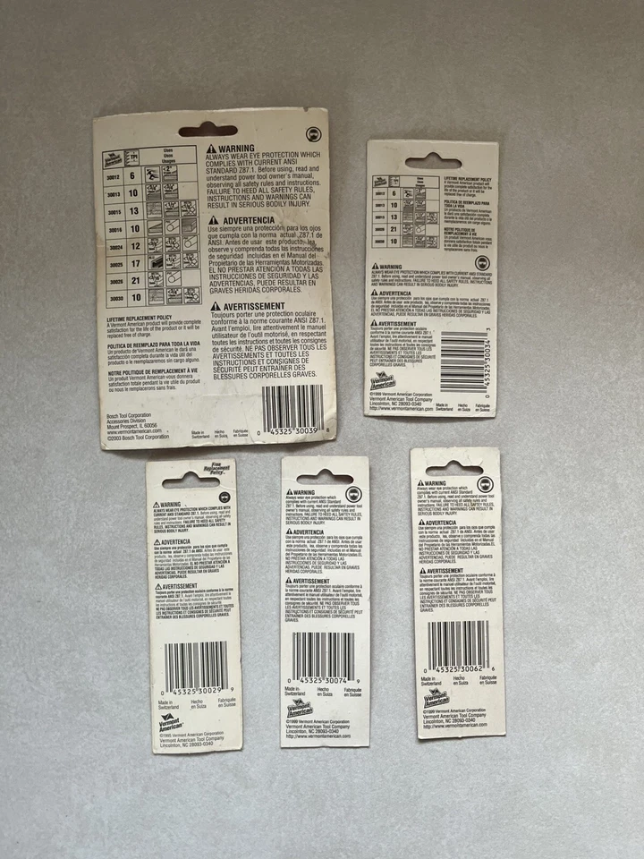 Lote de lâminas de quebra-cabeça americano de metal Vermont 10, 5, 2 peças conjuntos novo gesso madeira + - Imagem 2 de 4