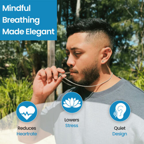 Anxiety Relief Breathing Necklace Mindfulness Decompression Meditation Breath - Picture 8 of 47