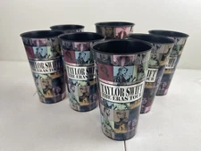 Lot Of 7 OFFICIAL Taylor Swift The Eras Tour Reusable Drink Cups Light Wear