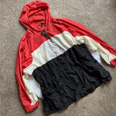 Torrid Windbreaker Rain Jacket Color Block New Womens Size 6X