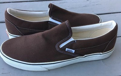 vans classic slip on brown