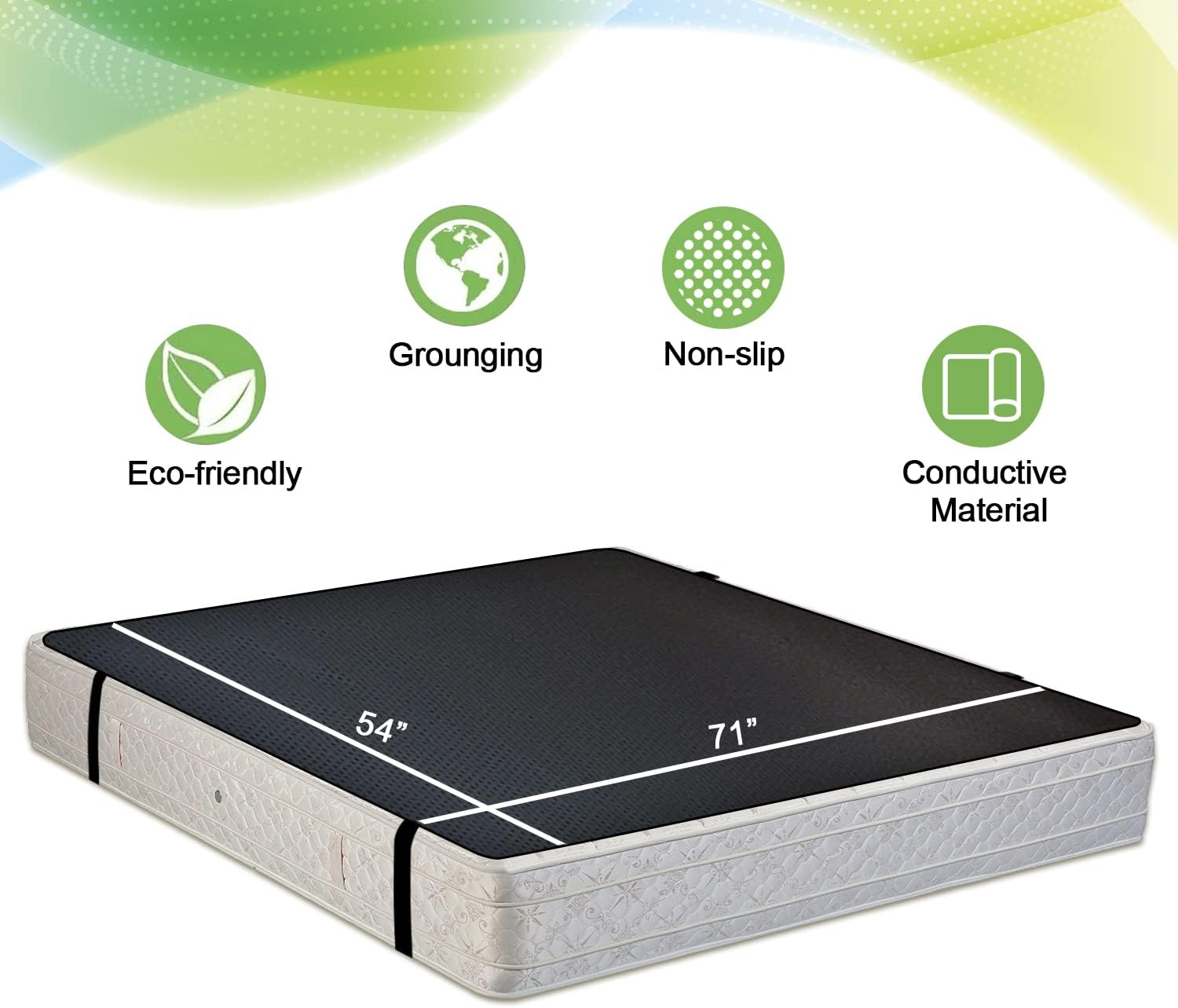 Grounding Mat Grounding Mattress Cover Pad Grounding Sheets with Grounding Pr... eBay