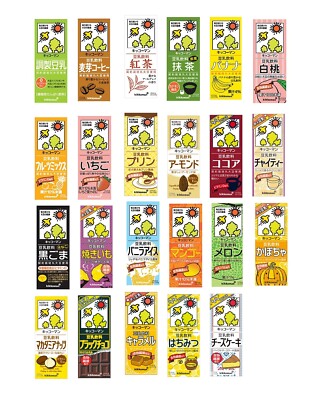 Kikkoman, Soy Milk, Japan, 200ml pack, Lemonade, Melon Cream Soda, etc,  5/25