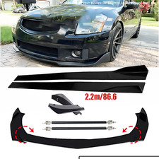 Front Bumper Lip Spoiler Splitter Glossy Black For Nissan Gtr Maxima Side Skirt Front Bumper Lip Spoiler Splitter Glossy Black For Nissan Gtr Maxima Side Skirt