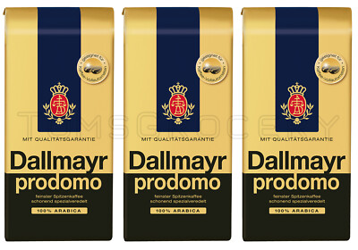 3 x DALLMAYR PRODOMO Coffee Beans Top-Quality Arabica German Product 500g 17.6oz