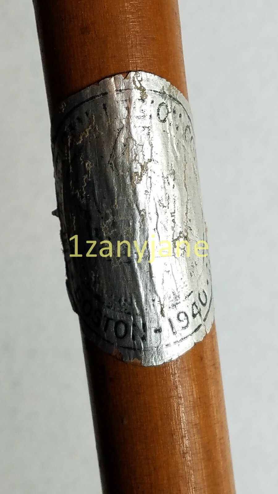 1940 Lufkin Cane Map of Boston, Massachusetts WITH TH… Gem