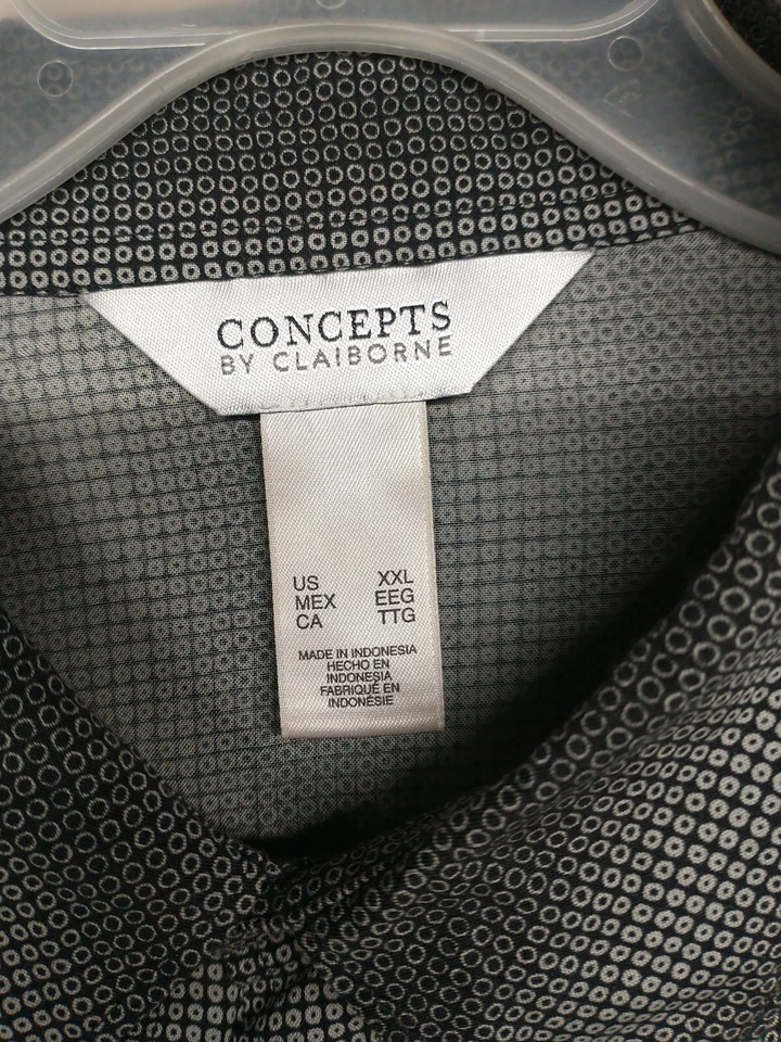 Concepts By Claiborne Short Sleeve Button Up Size XXL - Image 2 of 4