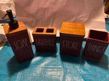 Rae Dunn 4 peice Bathroom set