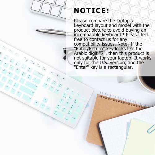Silicone Keyboard Cover Protector Protective Covers for Computer Keyboards - Afbeelding 2 van 12