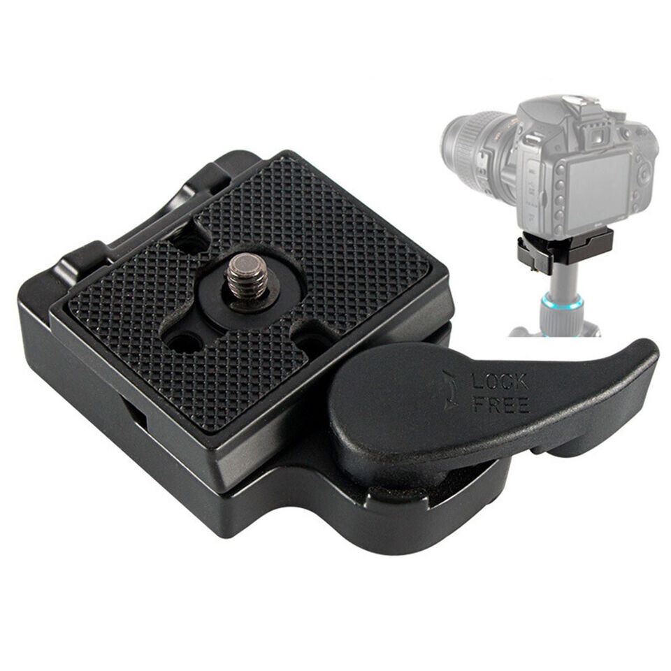 323 Quick Release Plate Clamp Adapter For MANFROTTO 200PL-14 Camera Tripod Z8B8