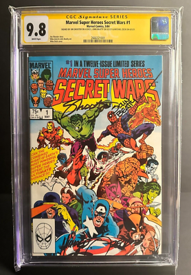 Marvel Comics - Secret Wars #1 CGC 9.8 Triple Signed by Shooter