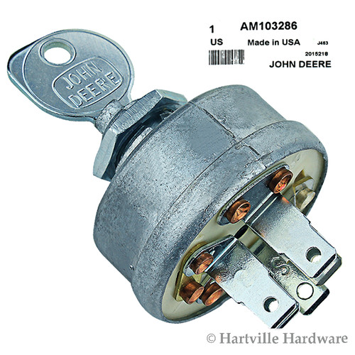 John Deere Original Equipment Ignition Switch #AM103286